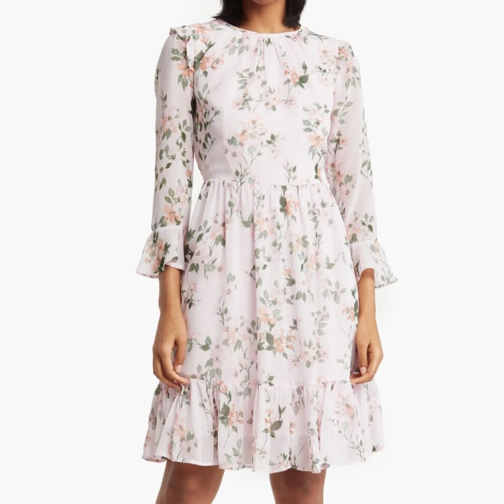 Calvin Klein Women's Blush Floral Dress